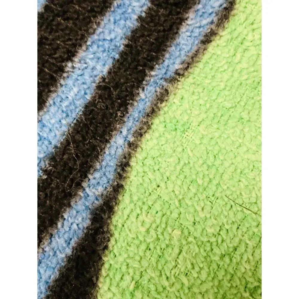 Vintage FLORIDA Beach Towel Key West Creepy Black Green 100% Cotton Event Souven